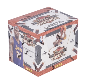 2009-10 Panini "Threads" Basketball Unopened Wax Box (24 Packs) – Factory Sealed